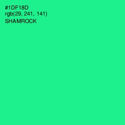 #1DF18D - Shamrock Color Image