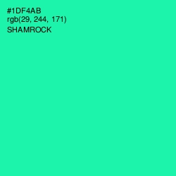 #1DF4AB - Shamrock Color Image