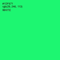 #1DF671 - Spring Green Color Image