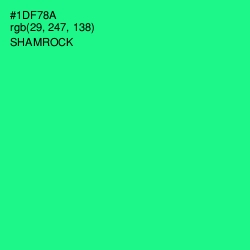 #1DF78A - Shamrock Color Image