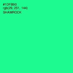 #1DFB90 - Shamrock Color Image