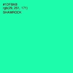 #1DFBAB - Shamrock Color Image