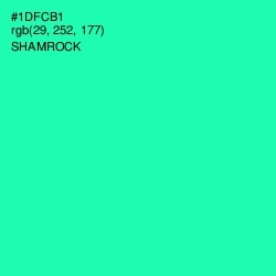 #1DFCB1 - Shamrock Color Image