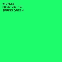 #1DFD6B - Spring Green Color Image