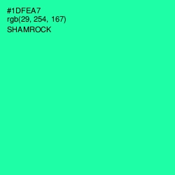 #1DFEA7 - Shamrock Color Image