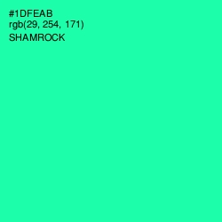 #1DFEAB - Shamrock Color Image