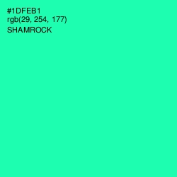 #1DFEB1 - Shamrock Color Image