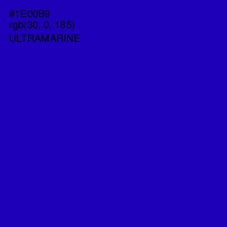 #1E00B9 - Ultramarine Color Image