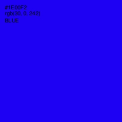 #1E00F2 - Blue Color Image