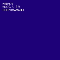 #1E0179 - Deep Koamaru Color Image