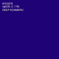 #1E0276 - Deep Koamaru Color Image