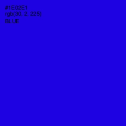 #1E02E1 - Blue Color Image