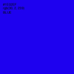 #1E02EF - Blue Color Image