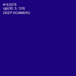 #1E037E - Deep Koamaru Color Image