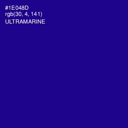 #1E048D - Ultramarine Color Image