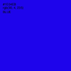 #1E04EB - Blue Color Image