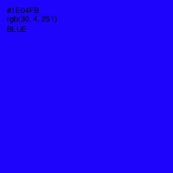 #1E04FB - Blue Color Image