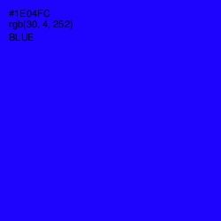 #1E04FC - Blue Color Image