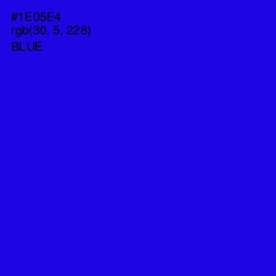 #1E05E4 - Blue Color Image