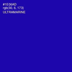 #1E06AD - Ultramarine Color Image