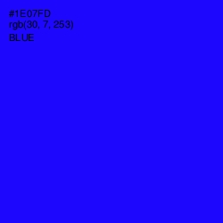 #1E07FD - Blue Color Image