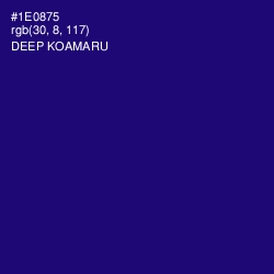 #1E0875 - Deep Koamaru Color Image