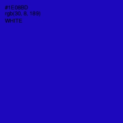 #1E08BD - Ultramarine Color Image