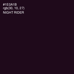 #1E0A1B - Night Rider Color Image