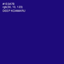 #1E0A7B - Deep Koamaru Color Image