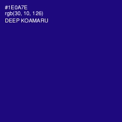 #1E0A7E - Deep Koamaru Color Image