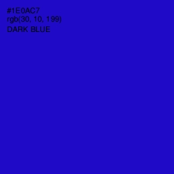 #1E0AC7 - Dark Blue Color Image