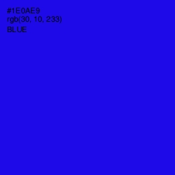 #1E0AE9 - Blue Color Image