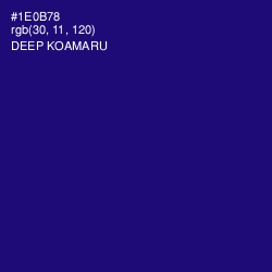 #1E0B78 - Deep Koamaru Color Image