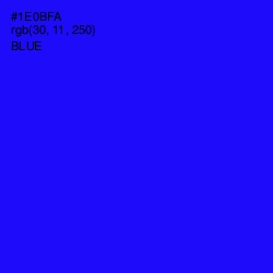 #1E0BFA - Blue Color Image