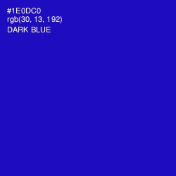 #1E0DC0 - Dark Blue Color Image