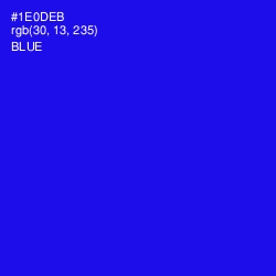 #1E0DEB - Blue Color Image