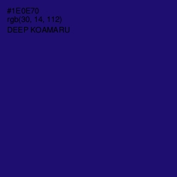 #1E0E70 - Deep Koamaru Color Image