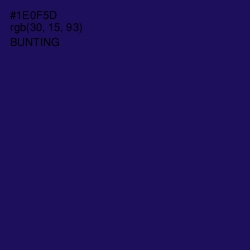 #1E0F5D - Bunting Color Image