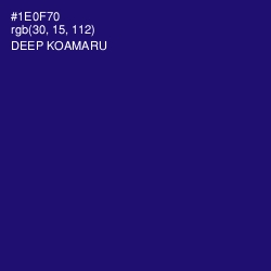 #1E0F70 - Deep Koamaru Color Image