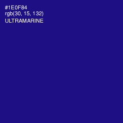 #1E0F84 - Ultramarine Color Image