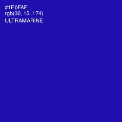 #1E0FAE - Ultramarine Color Image
