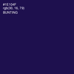 #1E104F - Bunting Color Image