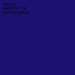 #1E1071 - Deep Koamaru Color Image