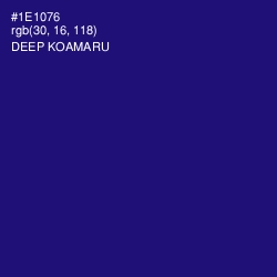 #1E1076 - Deep Koamaru Color Image