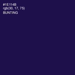 #1E114B - Bunting Color Image