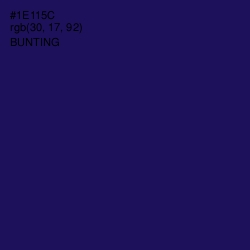 #1E115C - Bunting Color Image