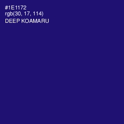 #1E1172 - Deep Koamaru Color Image