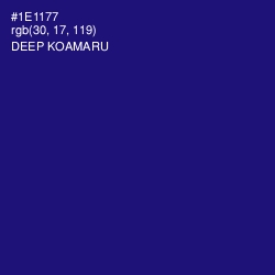 #1E1177 - Deep Koamaru Color Image