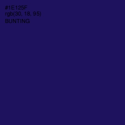 #1E125F - Bunting Color Image