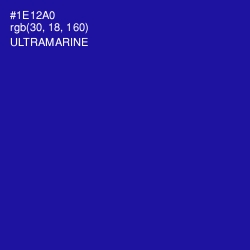 #1E12A0 - Ultramarine Color Image